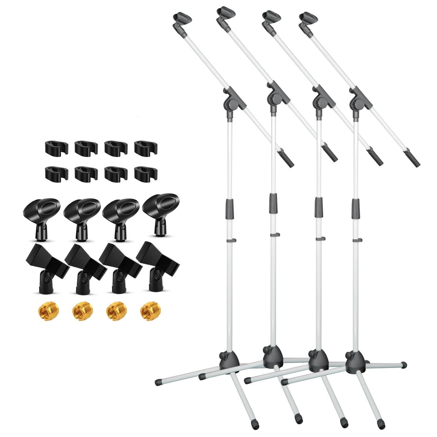 5Core Tripod Mic Stand 4Pcs Adjustable Holder Floor Microphone Boom Arm